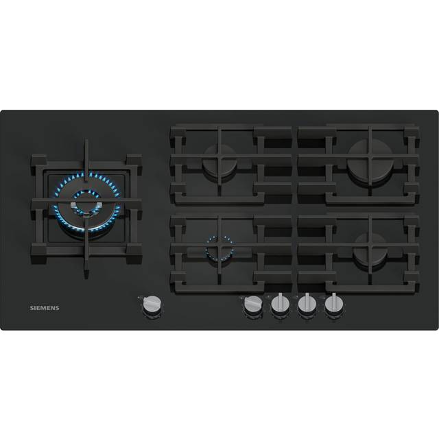 Siemens EP9A6MI40 IQ-500 90cm Frameless Gas On Glass Hob - BLACK