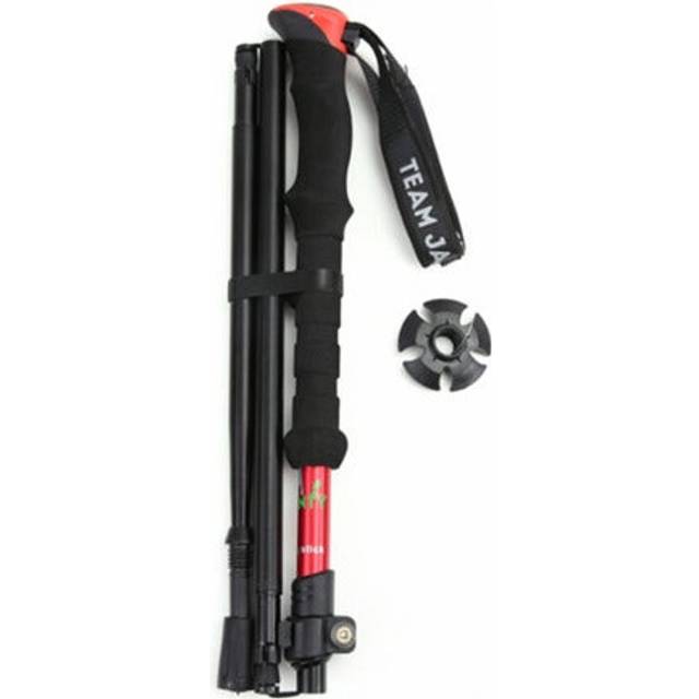 40Cm Section Telescopic Folding Short Trekking Pole Outdoor Straight Handle Cane With Storage Bag Walking & Trekking Sticks