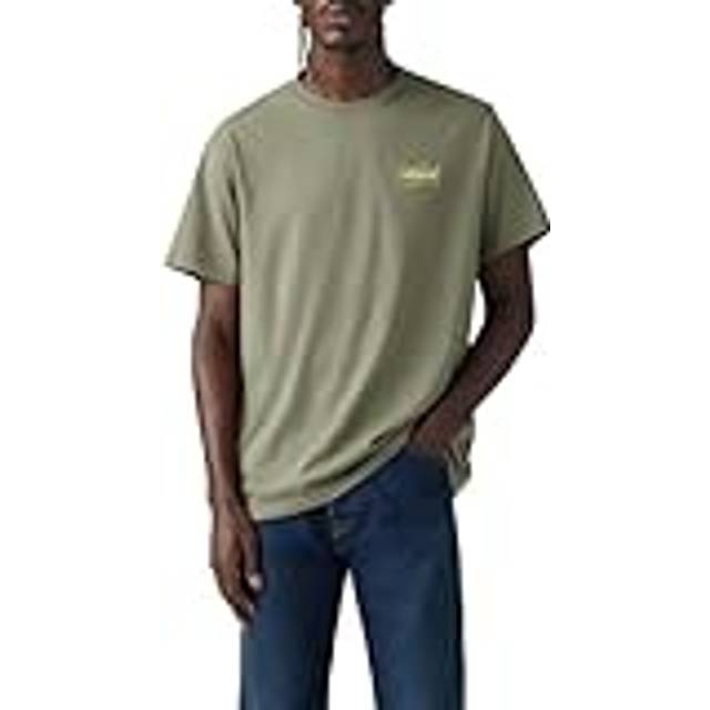 Levi's Relaxed Fit Short Sleeve T-shirt- Green, Green, Size L, Men