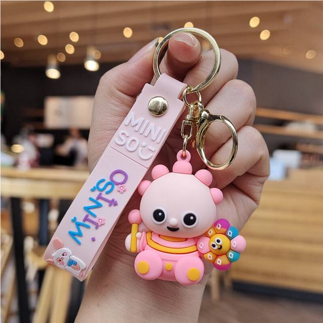 (Pink Tombliboos) Night In The Garden Cartoon Keychain Bag Pendant Accessories Decorate Dolls