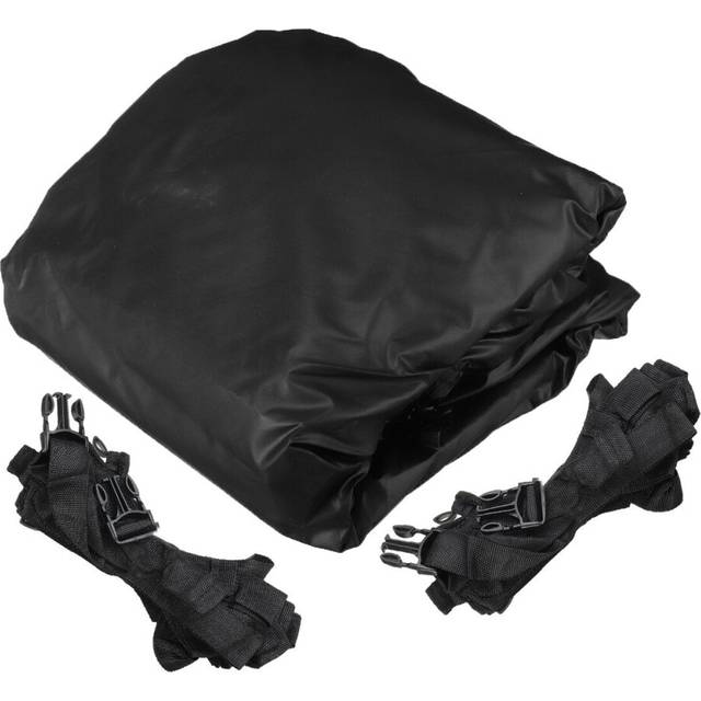 (12ft) 12ft / 14ft / 16ft / 18ft Jon Boat Cover 210D Black Waterproof Sun Protection