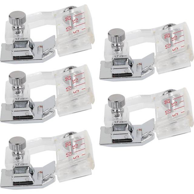 5Pcs Adjustable Bias Tape Binder Foot Presser Sewing MultiFunction Machine Accessory Fit
