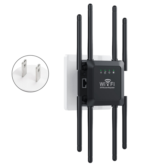 New 8-Antenna Wifi Wireless Repeater 300Mbps Signal Amplifier Booster Extender Router US-Plug