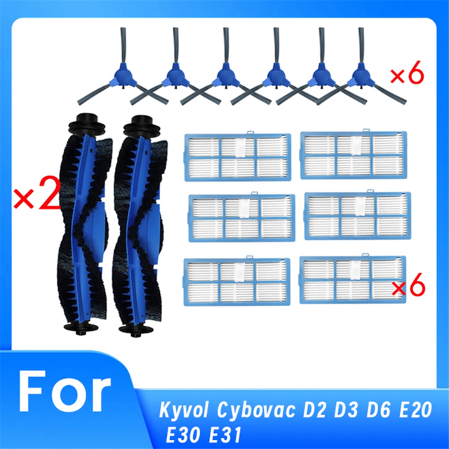 For D2 D3 D6 E20 E30 Replacement Parts Main Side Brush