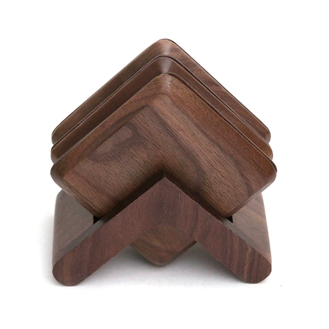 Black Walnut Wooden Coasters, Tea Cup Mat & Coffee Insulation Pad