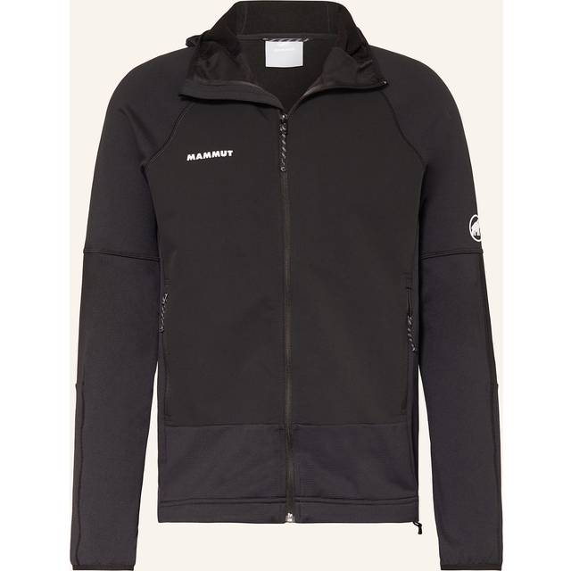 Mammut Massone Midlayer Hooded Jacket Fleecejacka Herr Storlek S Färg svart