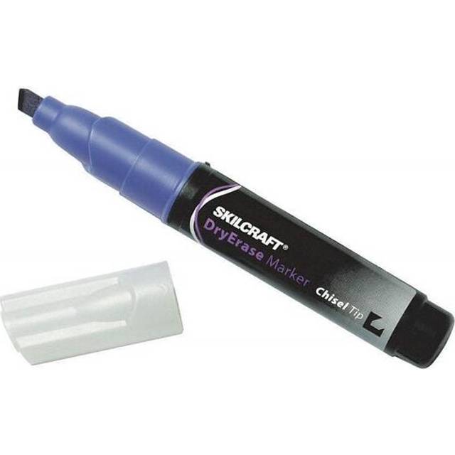 Kyocera NSN5105658 7520015105658 Dry Erase Marker, Tube Type, Chisel Tip, Blue