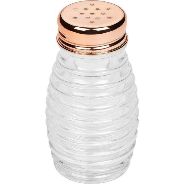 Tala Glass Salt Pepper Shaker Dispenser Clear Rose Gold Lid Spices Storage 85ml