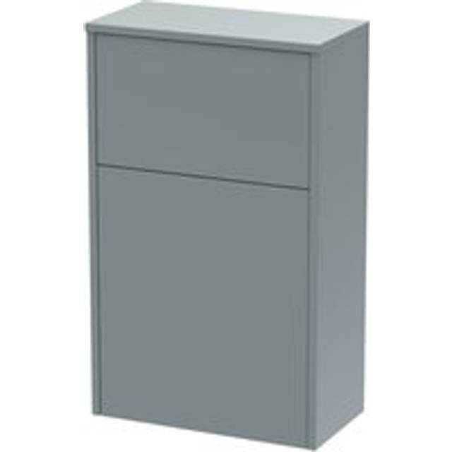 Floor Standing WC Toilet Unit (Pan & Cistern Not Included), 500mm - Matt Coastal Grey