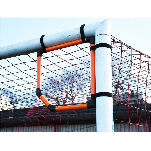 2 PACK 50x50cm Fixed Top Bins Target Set - Impact PVC Football Goal Post Adapter