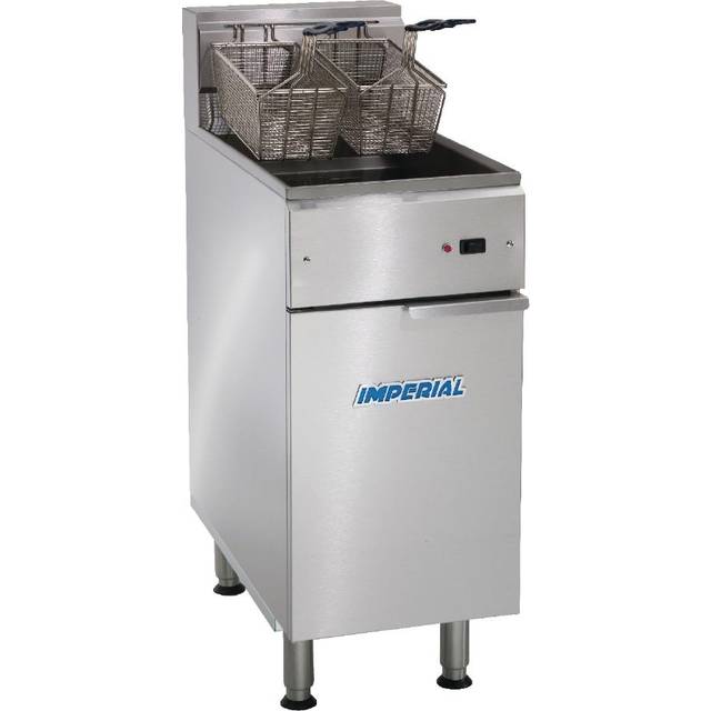 Imperial Single Tank Twin Basket Free Standing Electric Fryer IFS-40-E-LOE