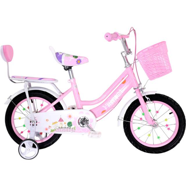 (16 Inch) Kids Girls Bike Bicycle Cycle Pink Stabilisers