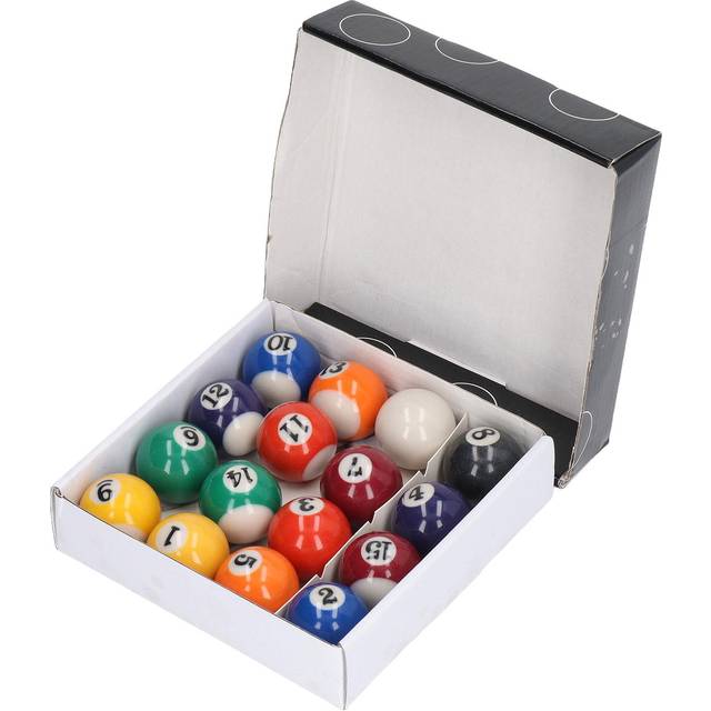 16pcs Mini Billard Balls Impact Resistant Eco Friendly Resin Small Pool Table Ball Set for Kids