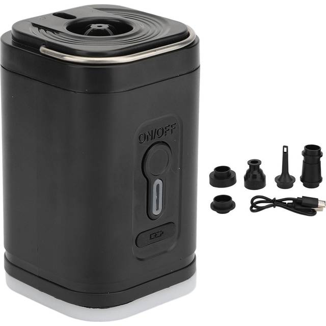 Portable Air Pump Quick Inflation Deflation USB Rechargeable Electric Air Pump with 5 Nozzles and