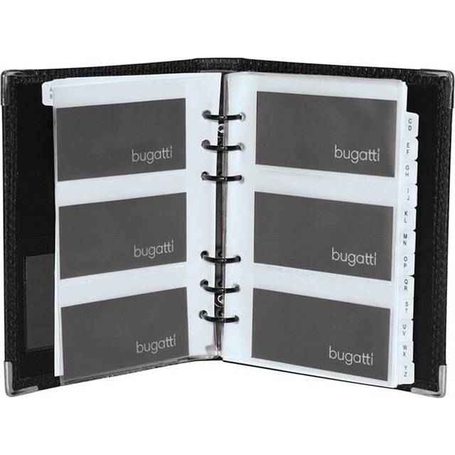 Bugatti Sedona B2115538 BCC97355 Synthetic Leather Business Card Case - Black