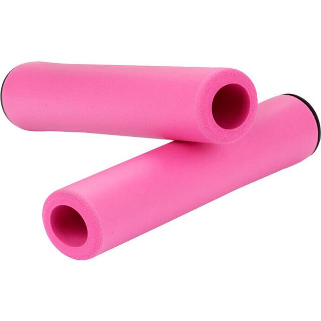 (a-Pink) Cyrusher Bicycle Soft Foam Sponge Handlebar Grips Cover Outdoor Mountain mtb Bike Silicone Grip Cycling Anti-slip Handle Bar