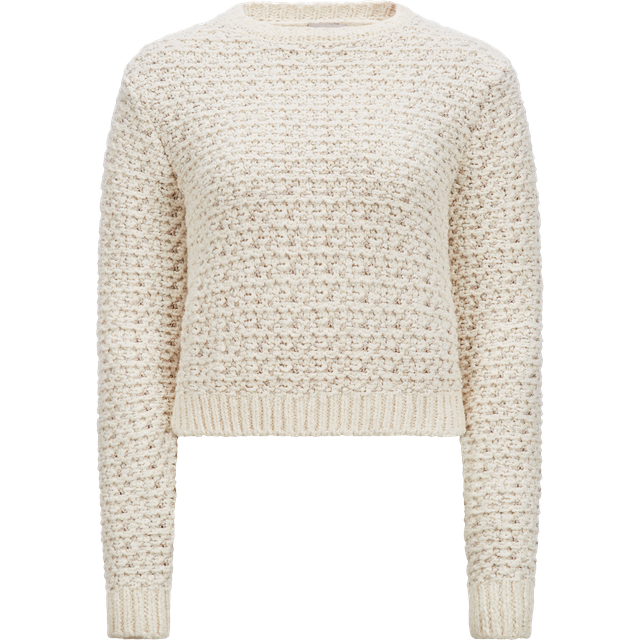 MONCLER COLLECTION Textured Cotton Jumper, Women, White, Size: L