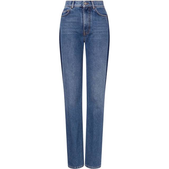 Philosophy Di Lorenzo Serafini - two-tone cotton denim jeans - women - Cotton - 38 - Blue