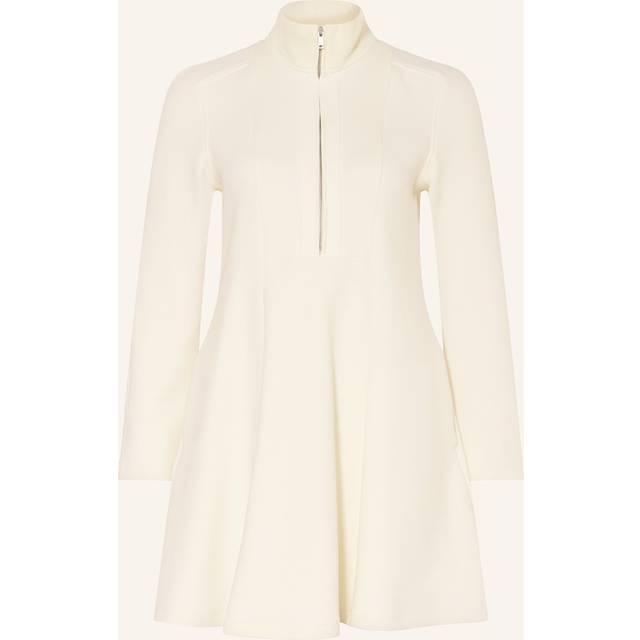 Reiss Krysta Zip Mini Dress, Cream