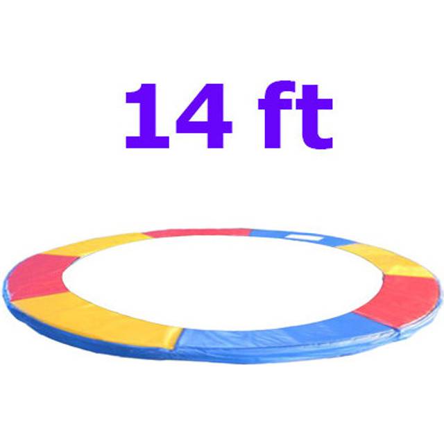 (14FT Tri-colour) Greenbay 6ft 8ft 10ft 12ft 13ft 14ft Replacement Trampoline Surround Pad Foam Safety Guard Spring Cover Padding Pads
