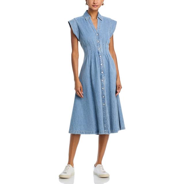 Veronica Beard Ruben Denim Midi Dress