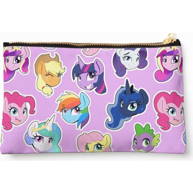Makeup Bag Pretty Pony Pattern - Pink Cosmetic Organizer Tyvek Paper Bags Zipper Pouch