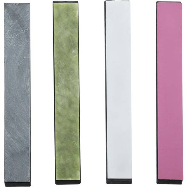 4pcs Set Colorful Grindstone with Base for Knives Sharpening Fixed Angle Knife Sharpener
