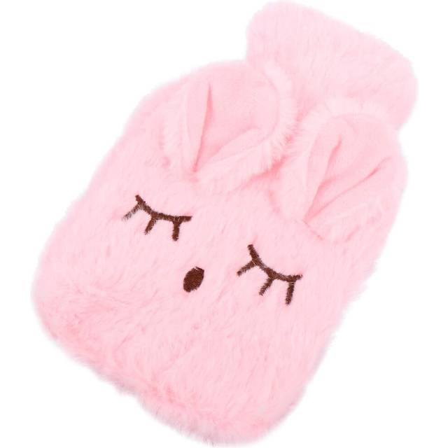 1 Set Warm Water Bag Portable hot Water Bag Heated Hand Warmers Water Injection Pouch hot Water Bottles Easter Gifts Mini Gifts Hot Water Bag(Pink)