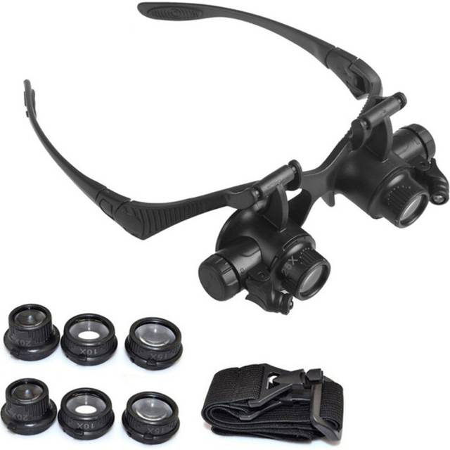 Magnifying Glasses With Light Led Illuminated Eye Loupe Headband Magnifier Jewelry Watch Repair Magnifier Loupe Glasses