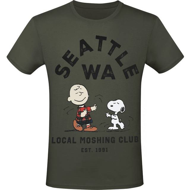 Peanuts T-Shirt - SEATTLE WA - Local Moshing Club - S to 3XL - for Men - khaki