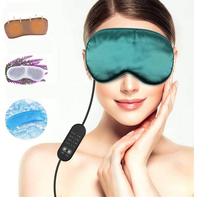 USB Heated Eye Mask for Blepharitis Warm Eye Compress Electric Massage