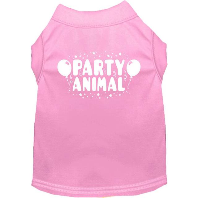 Party Animal Screen Print Shirt Light Pink XXXL