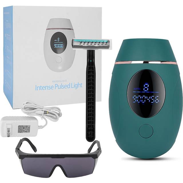 900,000 Flash Ipl Hair Removal Digital Display Armpit Leg Lip Body Hair Remover (dark Green) 110240vus Plug