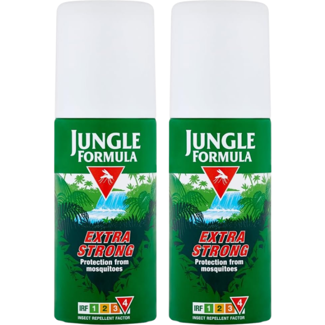 Jungle Formula Extra Strong Insect Repellent Spray Bug Spray Aerosol (2x 90ml)