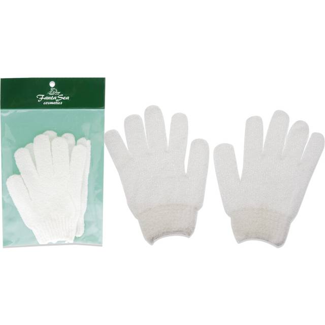 Exfoliating Gloves - White by FantaSea for Women - 1 Pair Gloves
