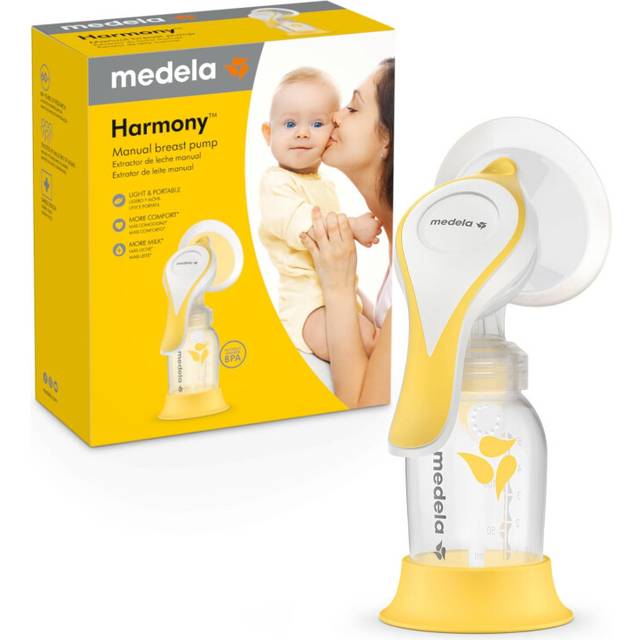 Medela Harmony Manual Breast Pump, Compact Swiss Design with PersonaFit Flex Shields and Medela's 2-Phase Expression Technology