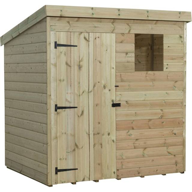 Empire Sheds 1500 5 x 3ft Tongue and Groove Wooden Pent Garden Shed - Green