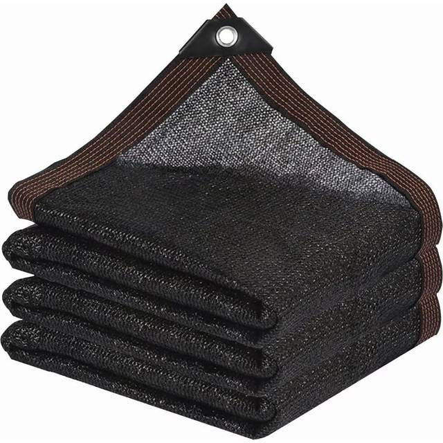 Shade Cloth - Garden Shade Net with Grommets Outdoor Shade Cover for Pergola, Patio, Plants, Greenhouse, Chicken Coop, Black, 90% Shade Rate (2x6m)
