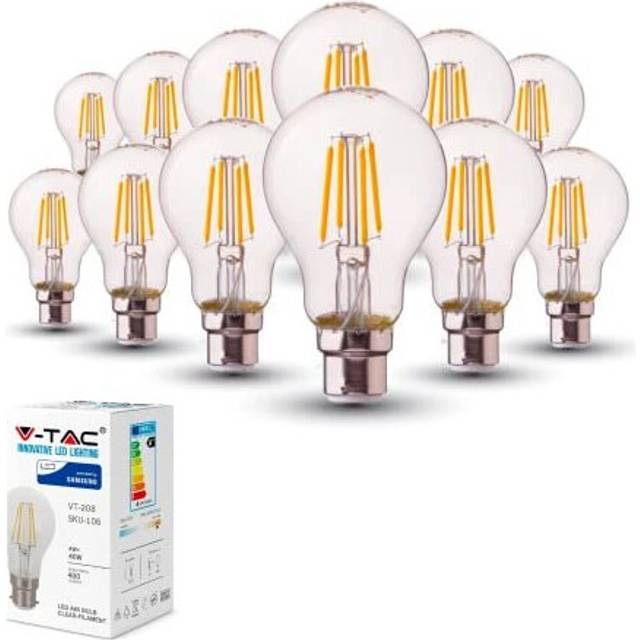 VT-208 4W A60 FILAMENT BULB-CLEAR COVER WITH SAMSUNG CHIP COLORCODE:3000K B22