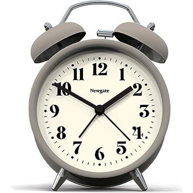 NEWGATE ? Theatre Alarm - Small Modern Contemporary Alarm Clock - Bedroom Accessories - Alarm Clocks - Desk Clock - Mantel Clock - Bedside Clock -