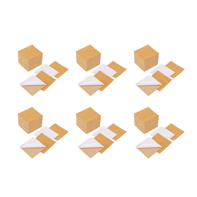 Self-Adhesive Cork Coasters,Cork Mats Cork Backing Sheets for Coasters and DIY Crafts Supplies (240, Square)