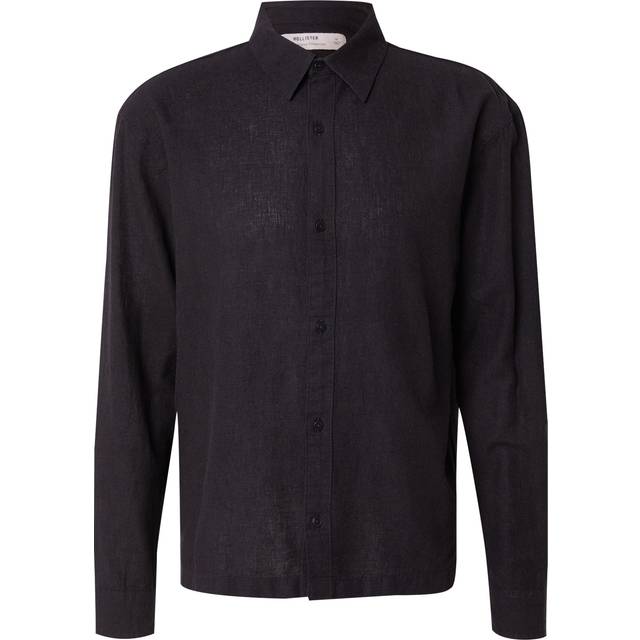 Linen-Blend Button-Through Shirt