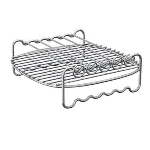 for Airfryers Household Double-Layer Air Fryer Rack Five-Needle Round