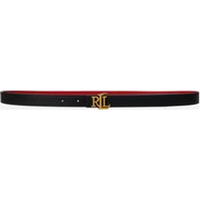 Lauren Ralph Lauren Leather Reversible 20 Skinny Belt - L - Black