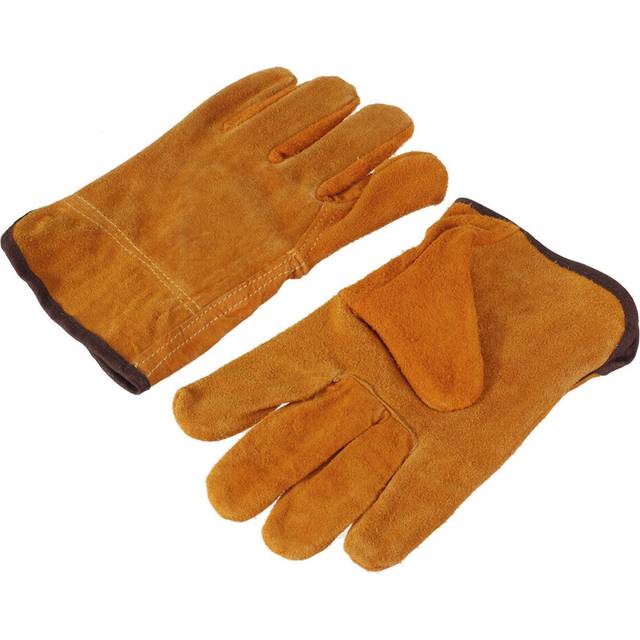 Garden Gardening Welder Gloves Men Women Thorn Proof Leather Work Gloves Yellow