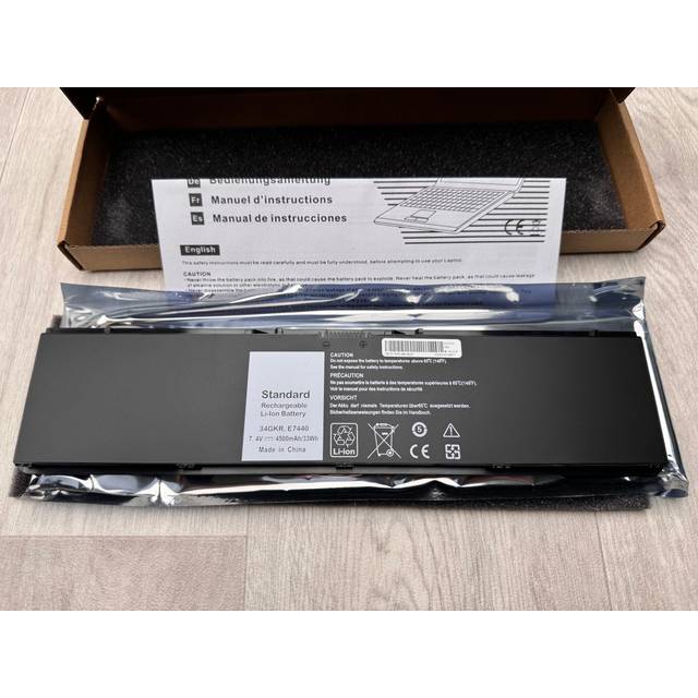 NY! Batteri för Dell Latitude E7440 E7450 E7420 7.4V 4500mAh 33Wh