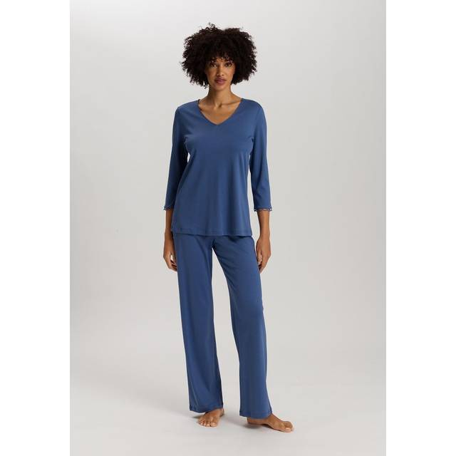 HANRO 2pc Pajama Top & Pant Set