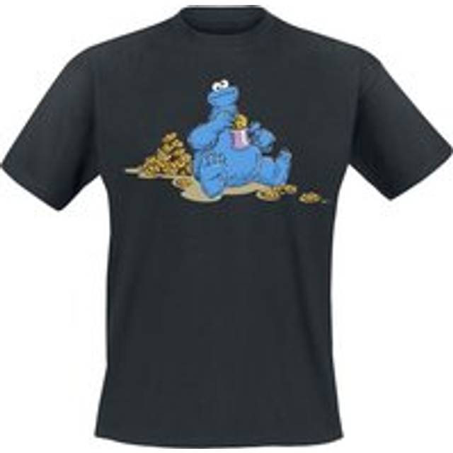Sesame Street T-Shirt - Cookie Monster - Cookie Time - M to 3XL - for Men - black