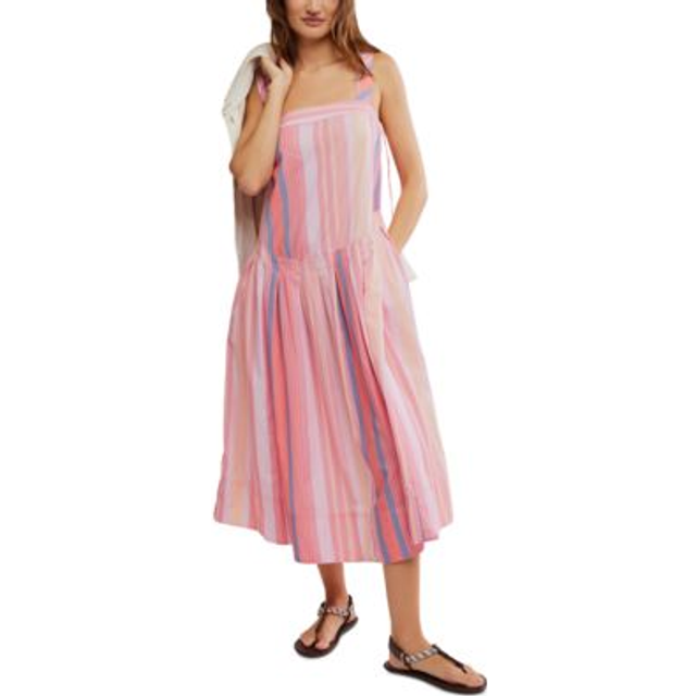 Free People Primavera Stripe Midi Dress