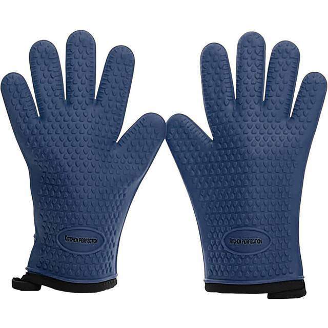 KITCHEN PERFECTION Silicone Smoker Oven Gloves -Extreme Heat Resistant